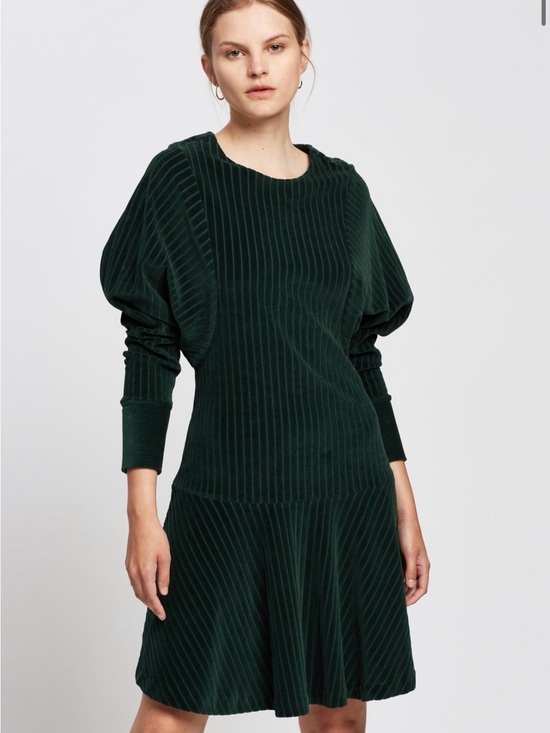 Kenzo Dresses & Skirts - Kenzo Dark Green Corduroy Midi Dress